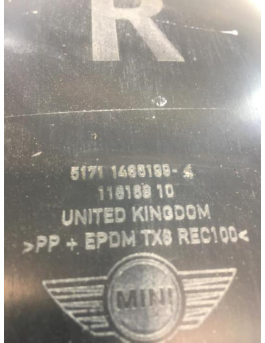 Pare boue arriere droit MINI MINI 1 R50/R53 PHASE 1 