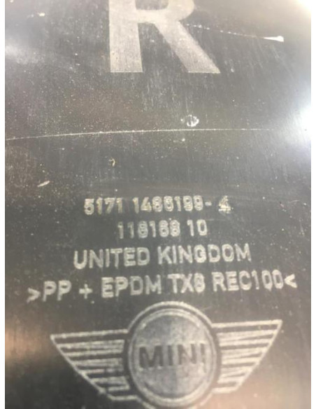 Pare boue arriere droit MINI MINI 1 R50/R53 PHASE 1 