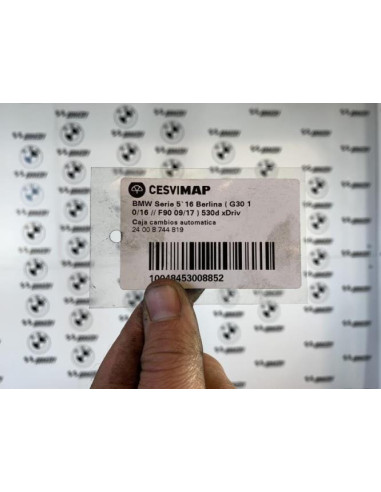 Boite de vitesses BMW SERIE 5 G30/F90 PHASE 1 