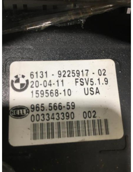 Eclairage de plafonnier BMW X6 E71/E72 PHASE 1 