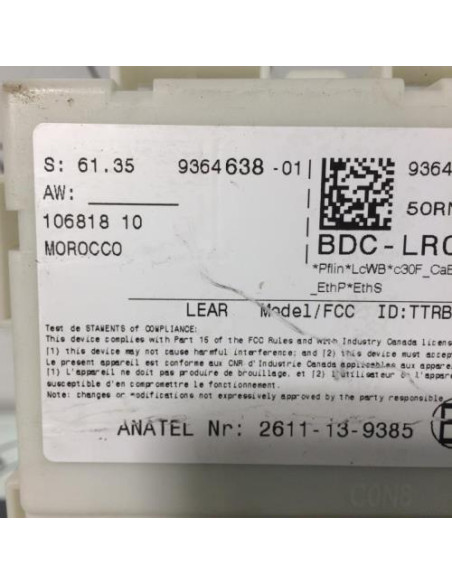 Porte fusible MINI MINI 3 F56 PHASE 1 Diesel