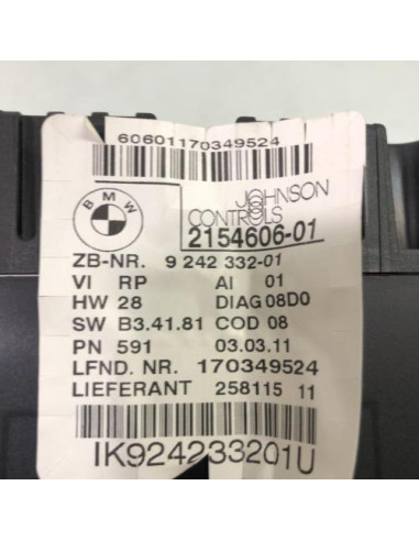 Compteur BMW SERIE 1 E88 CABRIO Diesel