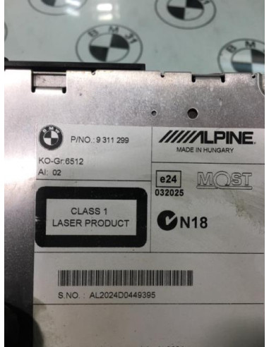Autoradio d'origine BMW SERIE 1 F21 PHASE 1 Diesel