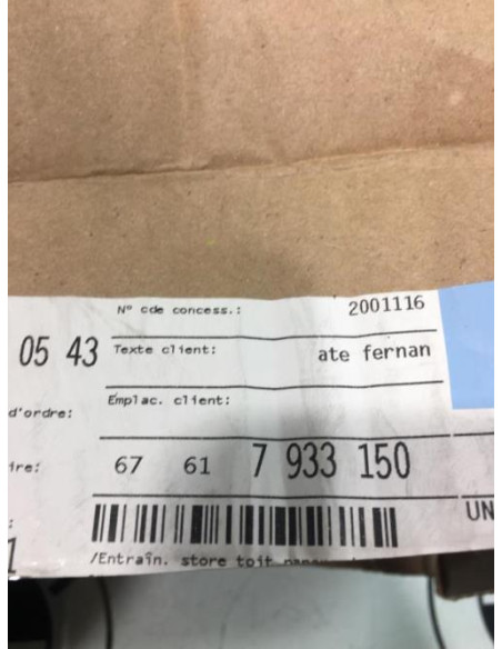 Moteur toit ouvrant BMW X2 F39 