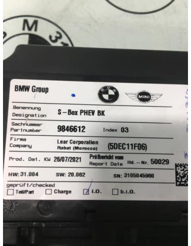 Batterie BMW SERIE 3 G20 