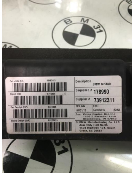 Support radiateur BMW X3 F25 PHASE 1 Diesel