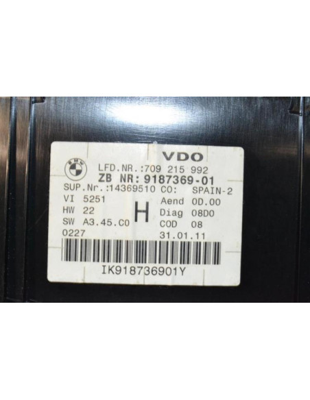 Compteur BMW X1 E84 PHASE 1 Diesel