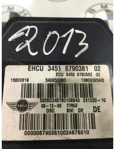 Bloc ABS (freins anti-blocage) MINI MINI 2 R56 PHASE 1 Diesel
