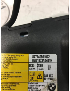 Air bag lateral gauche BMW SERIE 1 E87 PHASE 2 Diesel 2