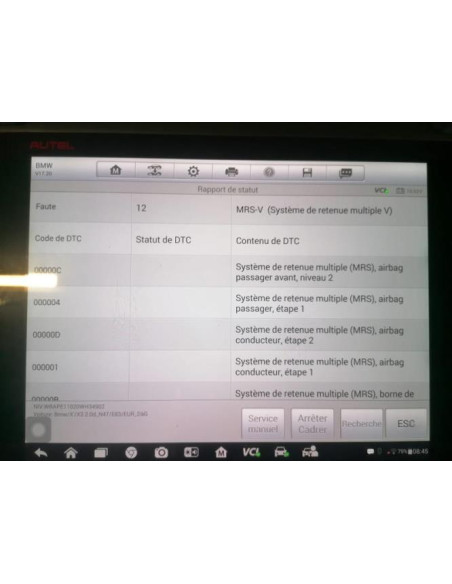 Aerateur tableau de bord avant droit BMW X3 E83 PHASE 2 Diesel