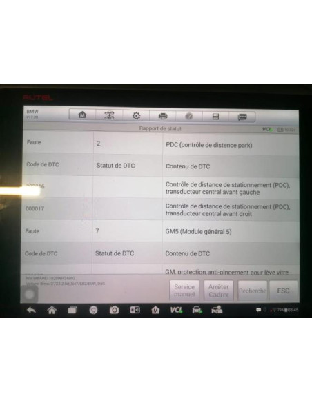 Plage arriere BMW X3 E83 PHASE 2 Diesel