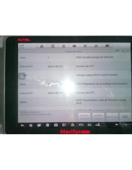 Vase de lave glace BMW SERIE 3 E46 COMPACT PHASE 2 Diesel