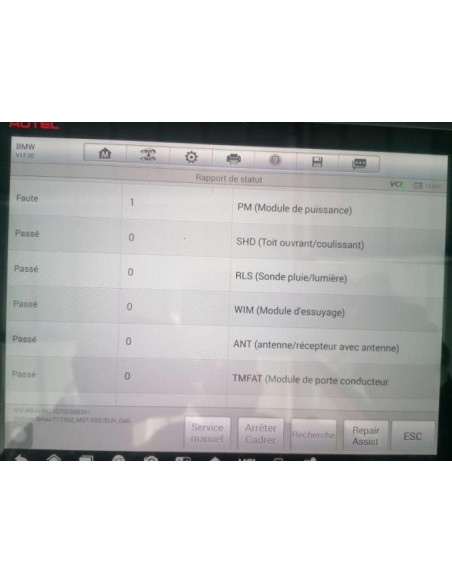 Poignee porte avant droit BMW SERIE 7 E65 PHASE 2 Diesel