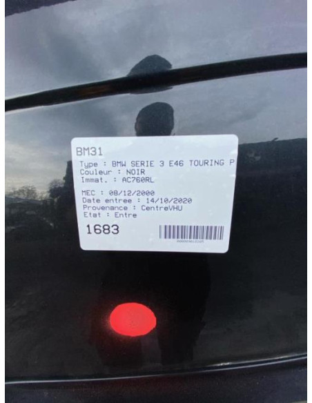 Mecanisme de leve vitre electrique arriere gauche BMW SERIE 3 E46 TOURING PHASE 1 BREAK Diesel