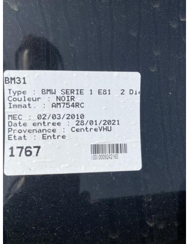 Cardan arriere droit (transmission) BMW SERIE 1 E81 Diesel