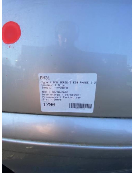 Face avant BMW SERIE 5 E39 PHASE 2 Diesel