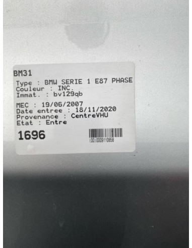 Volant moteur bi-masse BMW SERIE 1 E87 PHASE 2 Essence