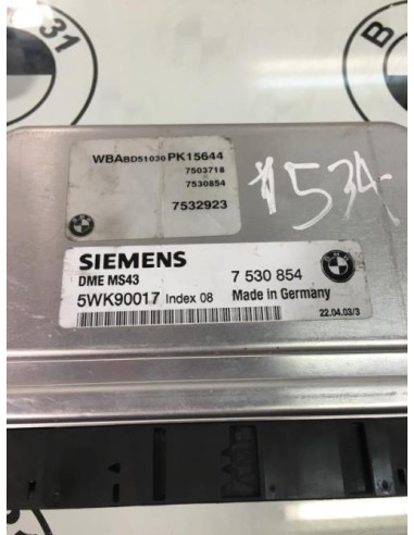 Calculateur BMW SERIE 3 E46 COUPE PHASE 2 Essence