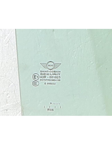Vitre avant droit MINI MINI 2 R56 PHASE 1 
