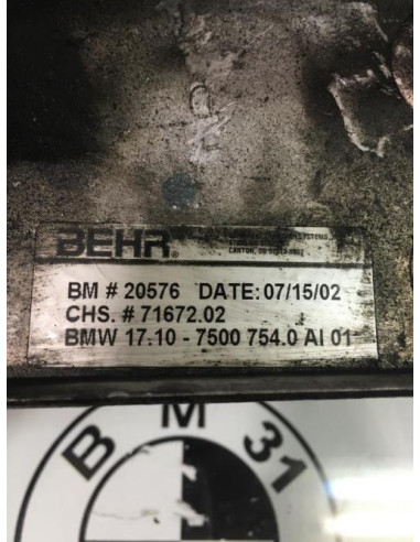 Radiateur huile BMW X5 (E53) PHASE 1 