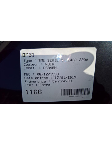 Conduite d'air BMW SERIE 3 E46 PHASE 1 Diesel