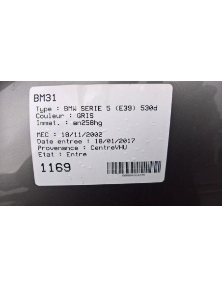 Radiateur EGR BMW SERIE 5 E39 PHASE 2 Diesel