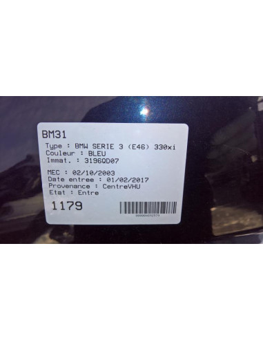 Calculateur BMW SERIE 3 E46 PHASE 2 Essence