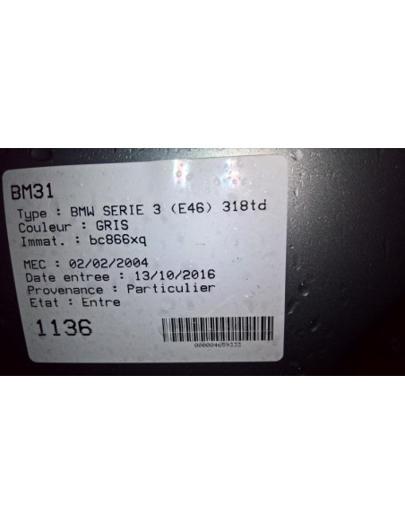 Colonne de direction BMW SERIE 3 E46 COMPACT PHASE 2 Diesel