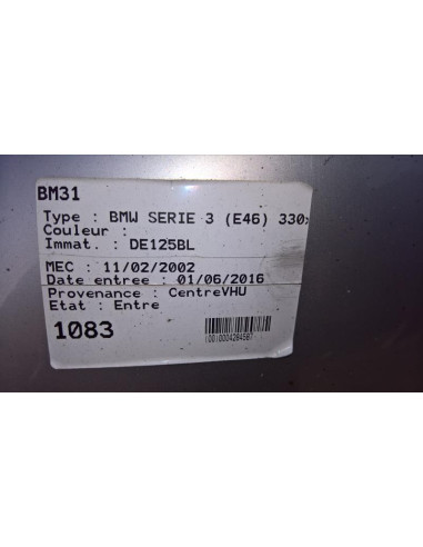 Tuyau hydraulique de direction assistee BMW SERIE 3 E46 PHASE 2 Diesel