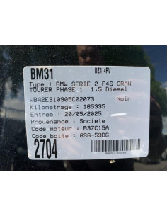 Cardan droit (transmission) BMW SERIE 2 F46 GRAN TOURER PHASE 1 Diesel 2