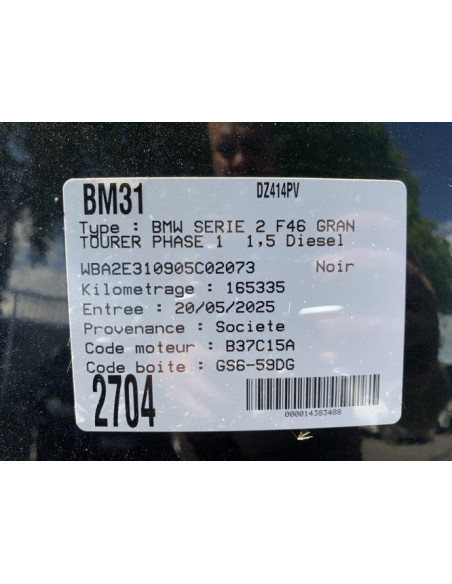 Cardan gauche (transmission) BMW SERIE 2 F46 GRAN TOURER PHASE 1 Diesel