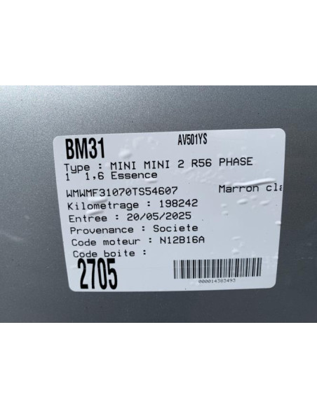 Aile arriere gauche MINI MINI 2 R56 PHASE 1 Essence