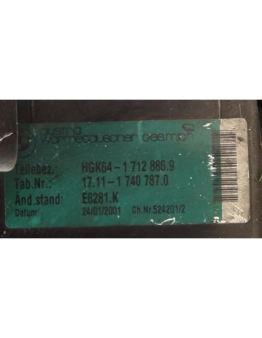 Radiateur huile BMW SERIE 5 E39 PHASE 2 Essence