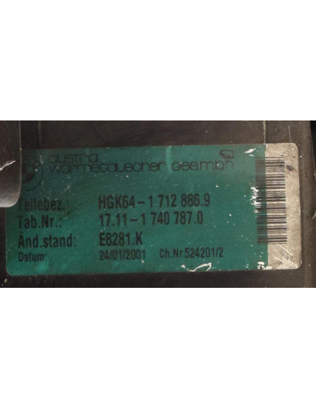 Radiateur huile BMW SERIE 5 E39 PHASE 2 Essence