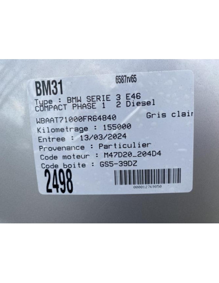 Retroviseur interieur BMW SERIE 3 E46 COMPACT PHASE 1 Diesel