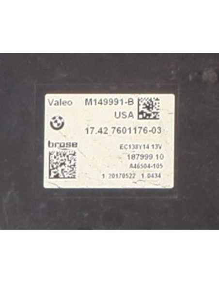 Moto ventilateur radiateur BMW X3 F25 PHASE 2 Diesel