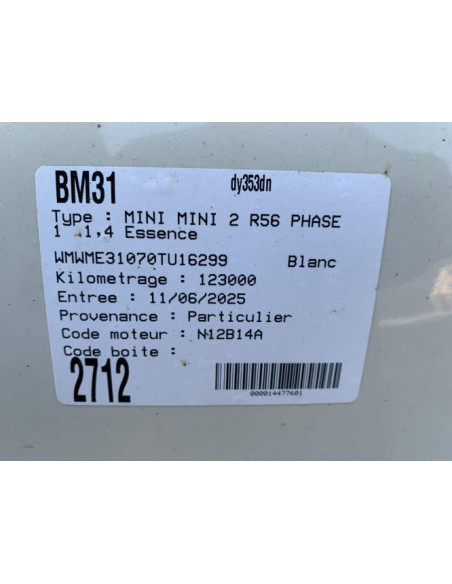 Vitre avant gauche MINI MINI 2 R56 PHASE 1 Essence