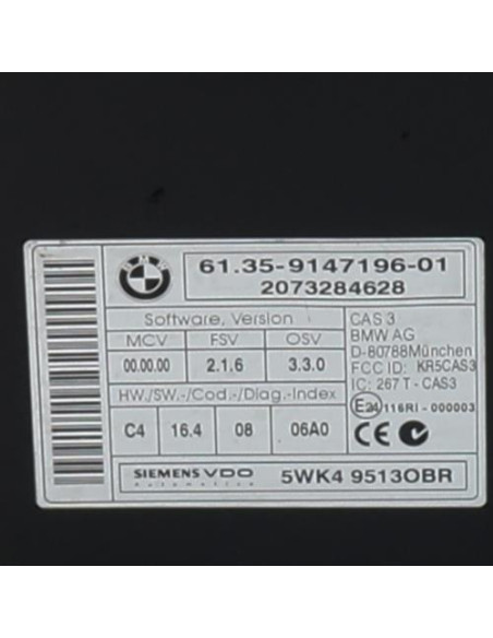 Calculateur BMW SERIE 3 E90 PHASE 1 Diesel