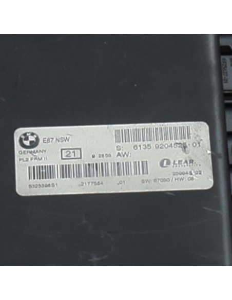 Calculateur BMW SERIE 1 E87 PHASE 2 Diesel