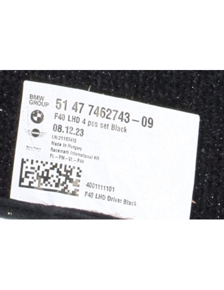 Tapis de sol BMW SERIE 1 F40 