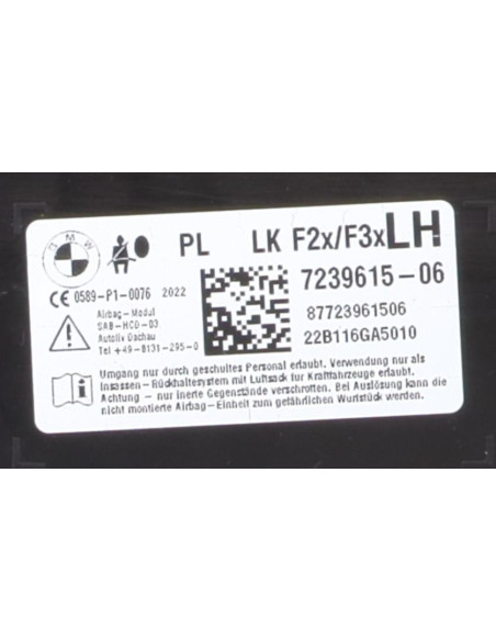 Air bag lateral gauche BMW SERIE 3 F30/F80 PHASE 2 