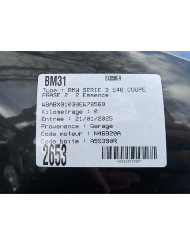 Pare boue arriere gauche BMW SERIE 3 E46 COUPE PHASE 2 Essence