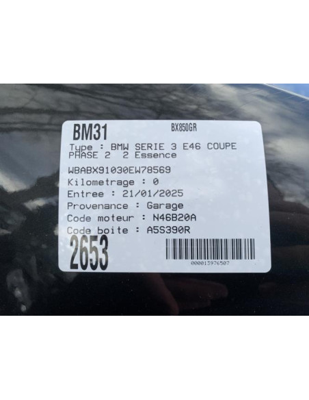 Tuyau de climatisation BMW SERIE 3 E46 COUPE PHASE 2 Essence