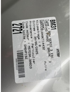 Anti brouillard droit (feux) BMW SERIE 3 E91 TOURING PHASE 1 BREAK Diesel 2