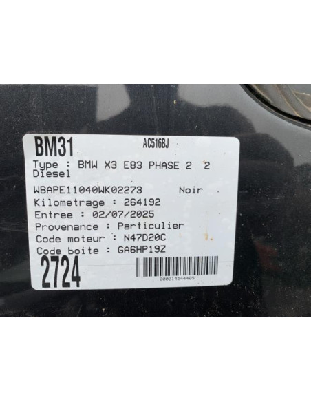 Pedale d'accelerateur BMW X3 E83 PHASE 2 Diesel