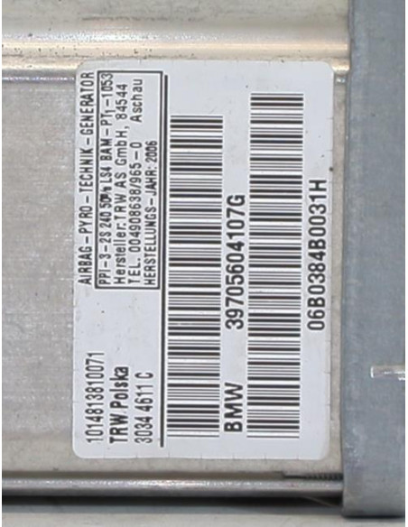 Air bag passager BMW X3 E83 PHASE 1 