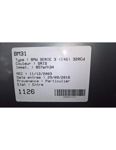 Retroviseur interieur BMW SERIE 3 E46 COUPE PHASE 2 Diesel