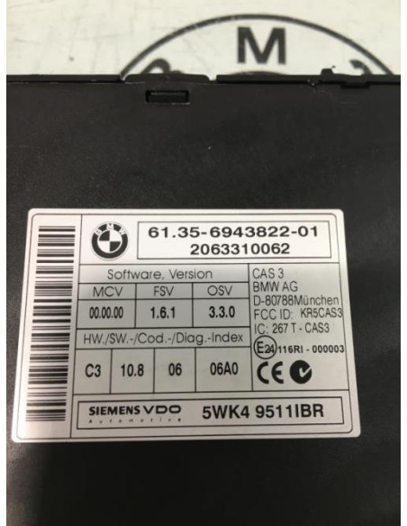 Calculateur BMW SERIE 5 E60 PHASE 1 