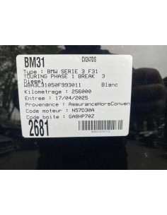 Capteur aide au stationnement BMW SERIE 3 F31 TOURING PHASE 1 BREAK Diesel 2