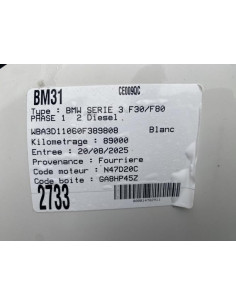 Amortisseur arriere droit BMW SERIE 3 F30 PHASE 1 Diesel 2